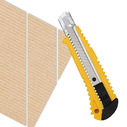Heavy Duty Box Cutter Pack Snap Off Retractable Blade Long Last Hand Craft Tool - Aimall