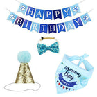 Dog Pet Happy Birthday Banner Hat Headwear Bandana Neckerchief Ties Party Decor - Aimall