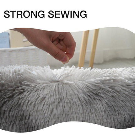 AntiSlip Washable 3pc Bathroom Mat Set Fluffy Toilet Cover Pedestal Rug Bath Mat - Aimall