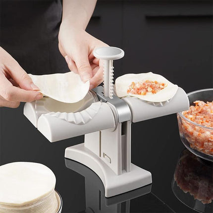 Automatic Dumpling Mould Machine Double Head Press Dumpling Press Dumpling Maker - Aimall