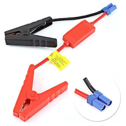 Car Portable Jump Starter Cable Alligator Clamp Clip Connector Battery EC5 Plug - Aimall