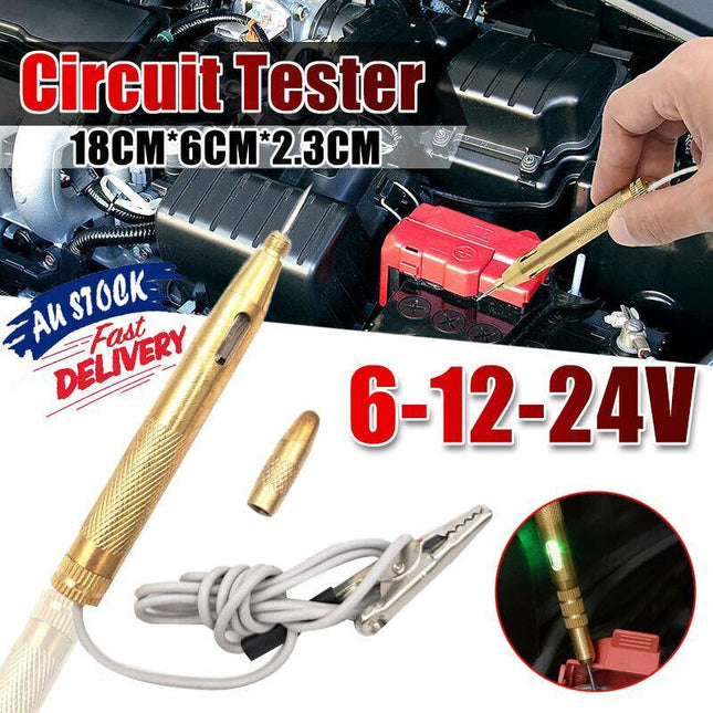 Auto Circuit Tester 6V 12V 24V Voltage Gauge Car Test Voltmeter Light Bulb new. - Aimall