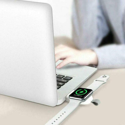 For Apple Watch Series 6/5/4/3/2/1 Portable USB Wireless Charger Keychain DF AU - Aimall