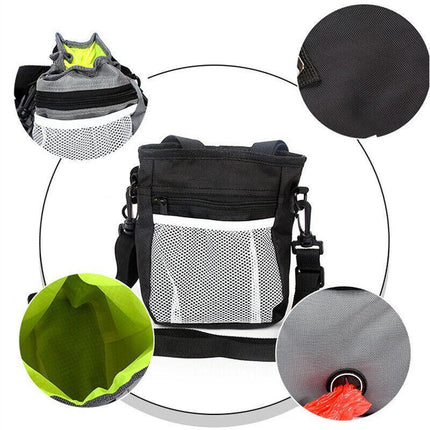Dog Training Treat Pouch Pet Snack Bag Large Capacity Puppy Waist Bags Agility - Aimall