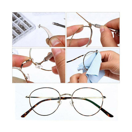 1000PCS Tiny Repair Screws Nuts Screwdriver Kit Set For Eyeglass Glasses WatchAU - Aimall