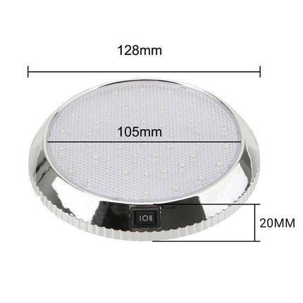 46-LED 12V CARAVAN BOAT TRUCK CAR INTERIOR ROOF CEILING DOME CABIN LIGHT OD AU - Aimall