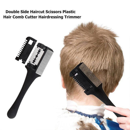 Professional Hairdressers Razor Comb Razor DIY Hair Cutting Thinning Trimmer AU - Aimall
