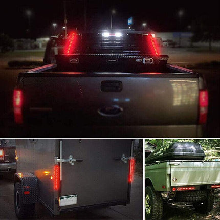 2x 15 LED Tail Light Trailer Truck Caravan UTE Reverse Light Bar Ultra-Slim Lamp - Aimall