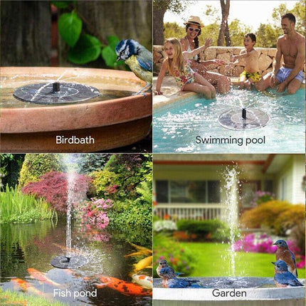 2022 Outdoor Solar Powered Floating Bird Bath Water Fountain Pump Garden Pond AU - Aimall
