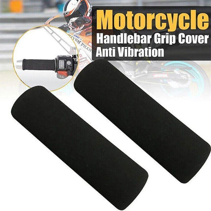4PCS Motorbike Motorcycle Slip-On Foam Anti Vibration Comfort Handlebar Cover - Aimall