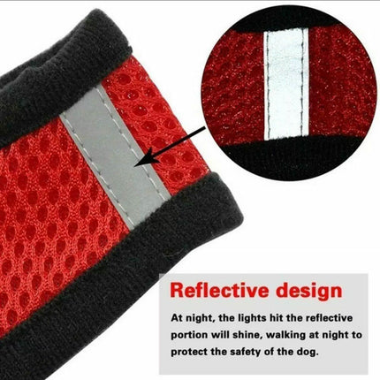 Pet Dog Cat Puppy Soft Leash VEST Mesh Breathe Adjustable Harness Braces Clothes - Aimall