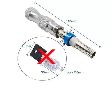 3X Tubular Locksmith Lock Tool Equipment 7.00MM 7.5MM 7.8MM Steel Set Safe Box - Aimall
