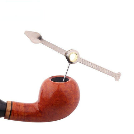 3 in1 Stainless Steel Smoking Tobacco Pipe Cleaner Cleaning Tool Multifunctional - Aimall