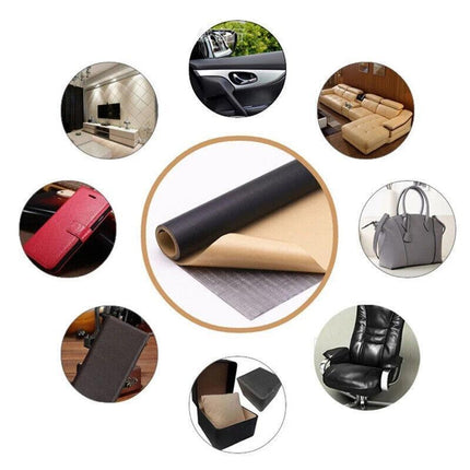 2-6x Self Adhesive Leather Repair Patches Kit Sofa Couch Car Seats Patching Tool - Aimall