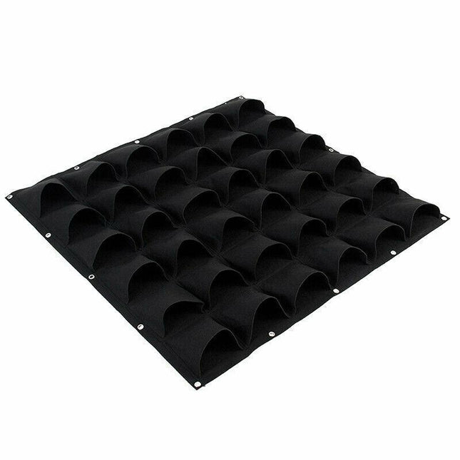 36 Pocket Planter Outdoor Vertical Garden Wall Planting Hanging Bag for Herbs AU - Aimall
