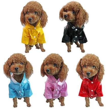 Outdoor Hoodies Jacket Waterproof Pet Dog Clothes Puppy Raincoat Rain Coat AU - Aimall