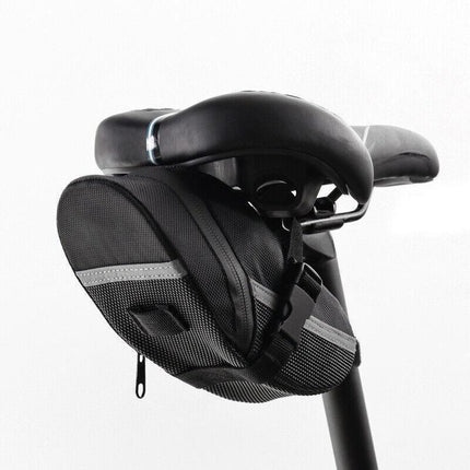 Outdoor Bike Saddle Bag Cycling Seat Storage Waterproof Bicycle Tail Rear Pouch - Aimall