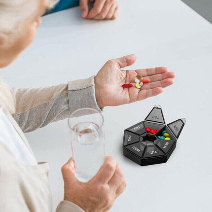 2PCS 7Day Pill Box Medicine Storage Tablet Container Case Organizer Dispenser AU - Aimall