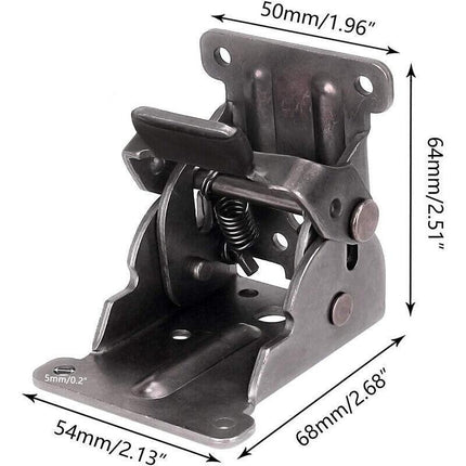4*90 Degree Folding Table Leg Brackets Self Lock Foldable Hinge DIY Heavy Load - Aimall