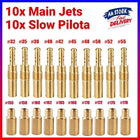20X Carburetor Main Jet & Slow Pilot Jet Kit Set For PWK Keihin OKO CVK Type - Aimall