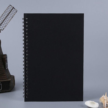 A5 Spiral Coil Notebook Diary Ruled School Vintage Office Student Note Book Memo - Aimall
