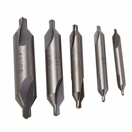 6PCS Combined Center Drill Countersink Bit Lathe Mill Tackle Kit High Speed AU - Aimall