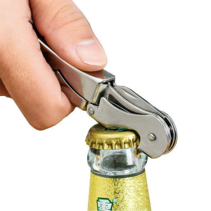 Waiters Friend Corkscrew Stainless Steel Wine Bottle Opener Screw Knife Bar AU - Aimall