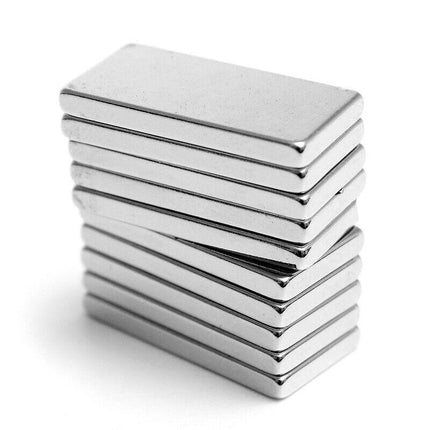 10PCS Super Strong Magnets Block Rare Earth Cuboid Neodymium 20mm × 10mm × 2mm - Aimall