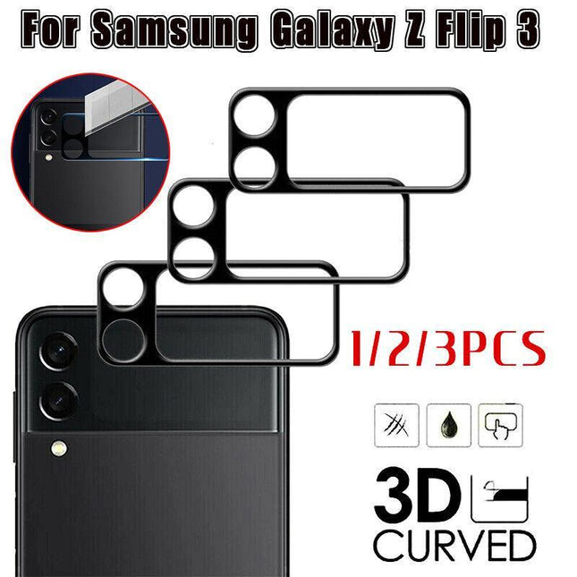 For Samsung Galaxy Z Flip 3 5G 3D Tempered Glass Camera Lens Screen Protector AU - Aimall