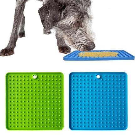 Dog Pet Lick Mat Pad Anti-Anxiety Toy Boredom Buster Treat Slow Feeder AU Stock - Aimall