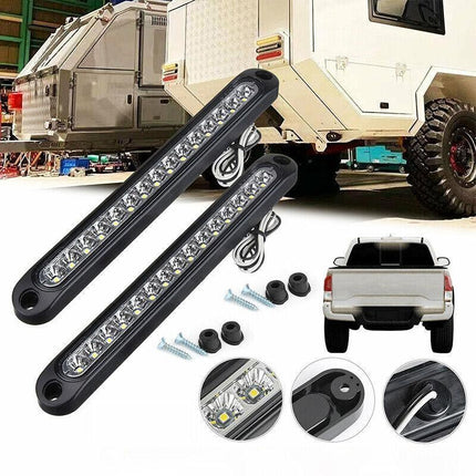 2x 15 LED Tail Light Trailer Truck Caravan UTE Light Reverse Bar Ultra-Slim Lamp - Aimall