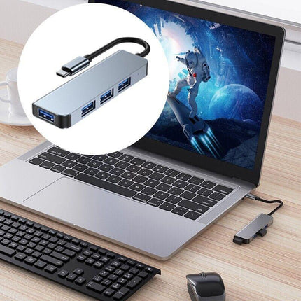 8/6/4-in-1 USB-C Hub Adapter Type-C Hub HDMI For MacBook Pro/Air iPad Pro Laptop - Aimall