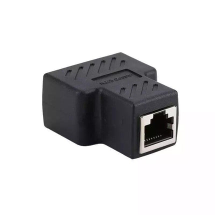 RJ45 LAN Ethernet Splitter Plug Network Double Adapter Coupler Cable Connector - Aimall