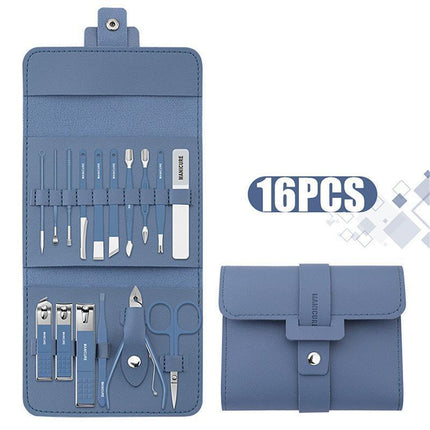 16PCS/Set Tools Pedicure Kit Stainless Steel Nail Grooming Clippers Manicure AU - Aimall