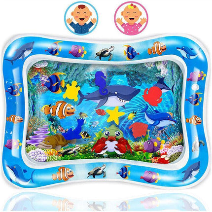 Baby Water Play Inflatable Mat Kids Children Infants Tummy Fun Time Sea World AU - Aimall