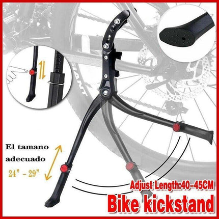 Strong Bike Bicycle Adjustable Side Kickstand Foot Kick Stand Parking Kick Stand - Aimall