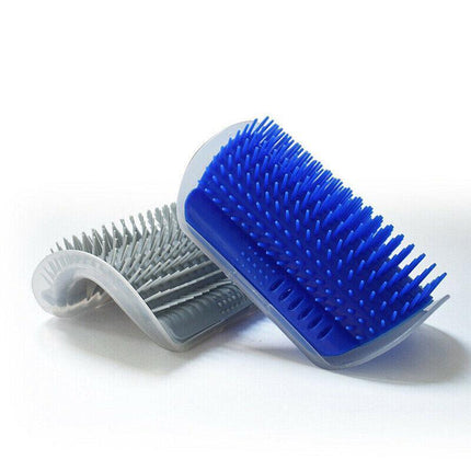 Pet Cat Self Massage Brush Comb Scratcher Wall Corner Self Groomer Grooming Toys - Aimall