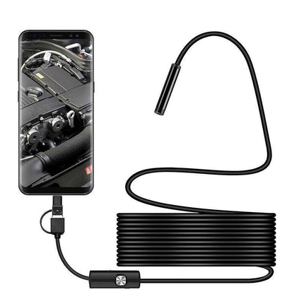 Waterproof HD Endoscope USB Type-C Borescope Inspection Snake Camera For Android - Aimall
