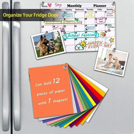 6/12/24PCS Strong Fridge Magnets Neodymium Magnetic Crafts Whiteboard Push Pins - Aimall