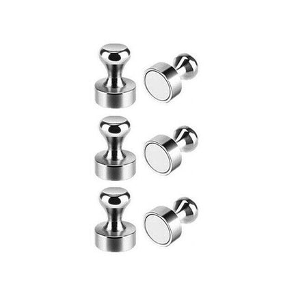 6/12/24PCS Strong Fridge Magnets Neodymium Magnetic Crafts Whiteboard Push Pins - Aimall