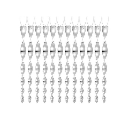 12PCS Reflective Bird Repeller Repellent Wind Twisting Scarer Deterrent Rods AU - Aimall