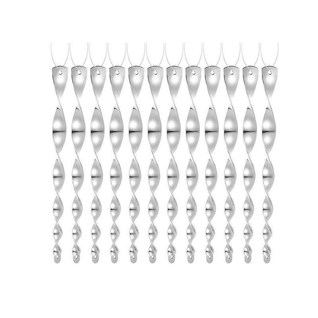12PCS Reflective Bird Repeller Repellent Wind Twisting Scarer Deterrent Rods AU - Aimall