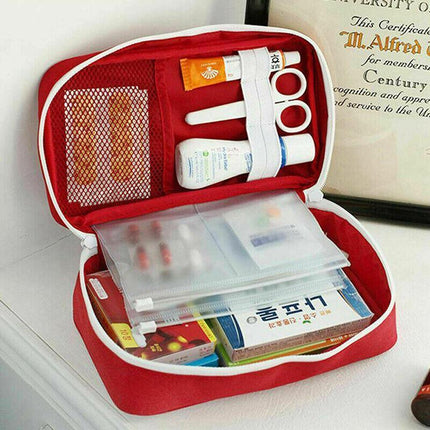 Portable Empty Emergency First Aid Box Pack Outdoor Camping Survival Bag - Aimall