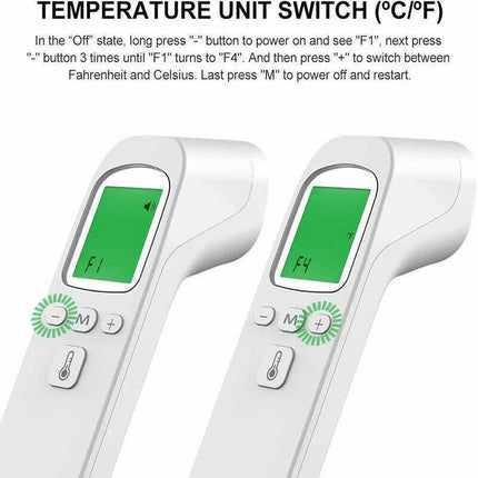 Non Touch Infrared Temperature Thermometer Digital Forehead Baby Adult Body Gun - Aimall