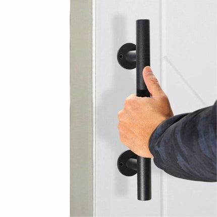 12" Barn Door Handle Sliding Flush Pull Wood Door Gate Hardware Stainless Steel - Aimall