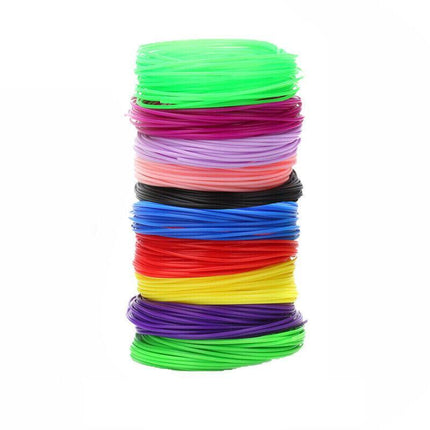 100M 10 Colours 3D Pen Filament PLA 1.75mm Plastic Rubber Printing Filaments - Aimall