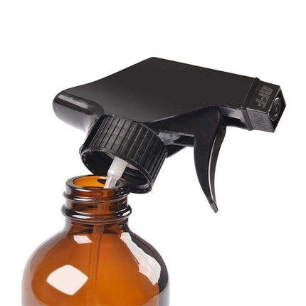 Amber Round Glass Spray Bottles Refillable Container Essential Oils Aromatherapy - Aimall