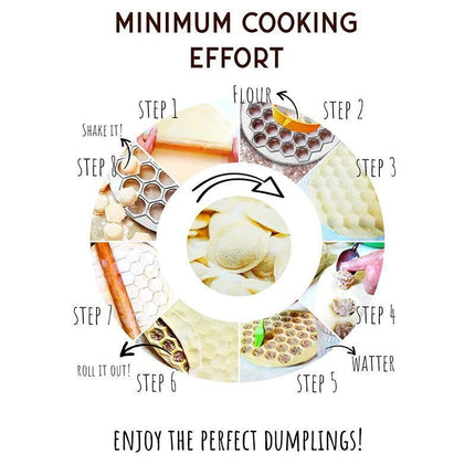 37 Holes Dumpling Mould Aluminum Mold - Aimall