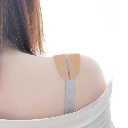 Silicone Non-slip Shoulder Pads Bra Strap Cushions Holder Underwear Pain Relief - Aimall