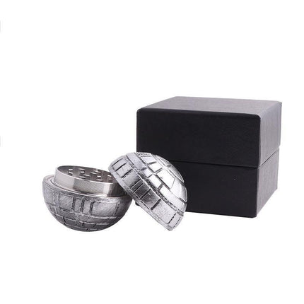 Metal Zinc Alloy Herb Grinder Hand Muller Smoke Crusher Spice Aluminum Wtih Box - Aimall